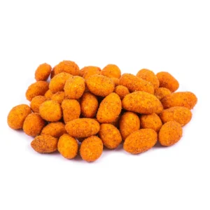 مغز بادام زمینی روکش‌دار باربیکیو فلفلی